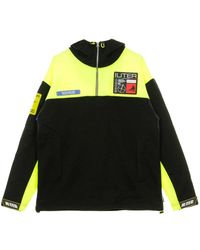 Iuter - Hoodies & Sweatvesten ,Zwart ,Challenge Hoodie Zwart Lichtgewicht Zip Hoodie - Lyst