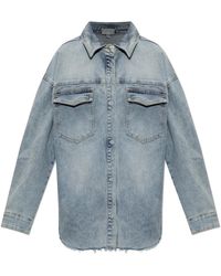 Gestuz - Overhemden ,Blauw ,Denim Gznoma Denim Shirt - Lyst