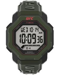 Timex - Accessoires ,Groen ,Ufc Knockout Digitaal Horloge - Lyst