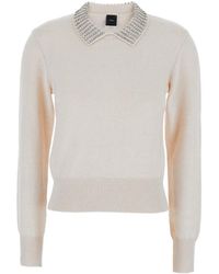 Pinko - Grauer Pullover Blend Ventotene Stil - Lyst