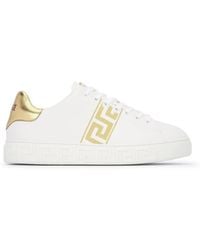 Versace - Greca Sneaker Aus Besticktem Nylon - Lyst