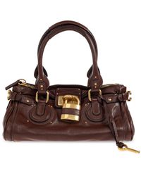 Chloé - Tassen ,Bruin ,Katoen Paddington Bag - Lyst