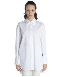 JOSEPH - Overhemden ,Wit ,Katoen Wit Katoenen Overhemd - Lyst