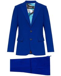 DSquared² - Jassen ,Blauw ,Leer Blauw Pocketed Pak - Lyst