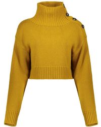 Yves Salomon - Pullover Mit Hohem Kragen - Lyst