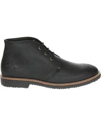 Panama Jack - Schoenen ,Zwart ,Leer Casual Leren Mid-Top Schoenen Zwart - Lyst