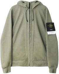 Stone Island - Soft Shell-R Hooded Jacket - Lyst