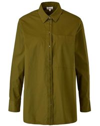 S.oliver - Groene Blouse Met Lange Mouwen - Lyst