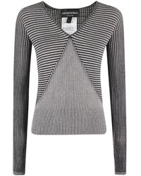 Emporio Armani - V-Neck Knitwear - Lyst