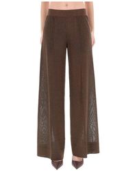 Circus Hotel - Sparkly Knit Wide-Leg Pants - Lyst