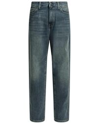 Carhartt - Jeans ,Blauw ,Denim Relaxed Fit Straight Leg Denim Jeans - Lyst