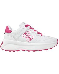 Guess - Weiße Sneakers Mit Gummisohle - Lyst