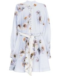 Zimmermann - Hypnotic Buttoned Mini Dress - Lyst