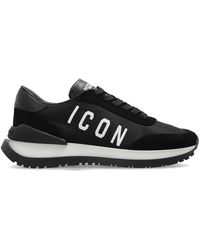 DSquared² - Schoenen ,Zwart ,Leer Running Sneakers - Lyst