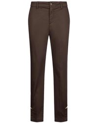 Liu Jo - Broeken ,Bruin ,Katoen Slim-Fit Chino's - Lyst