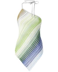 Missoni - Gestreiftes Neckholder-Top - Lyst