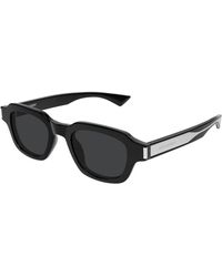 Saint Laurent - Zonnebril Met Vierkant Montuur - Lyst