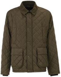 Herno - Jassen ,Groen ,Katoen Quilted Jacket - Lyst