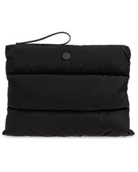 Moncler - Tassen ,Zwart ,Gewatteerde Tas Met Logo - Lyst