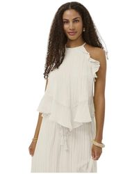 Cream - Blouses - Lyst