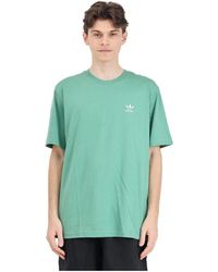 adidas Originals - Grünes t-shirt mit trefoil-logo - Lyst