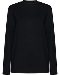 Jil Sander - Katoenen T-Shirt Met Lange Mouwen - Lyst