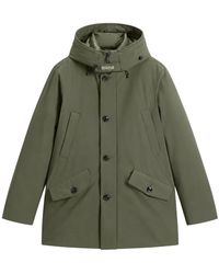 Woolrich - Jassen ,Groen ,Stretch Parka - Lyst