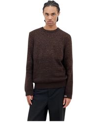 Gucci - Paillet Crewneck Sweater Met Logo Jacquard - Lyst