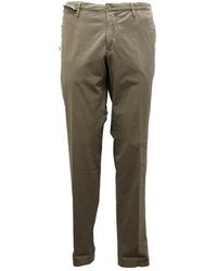 PT01 - Groene Katoenen Broek Model 211 - Lyst