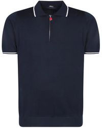 Kiton - Blaue t-shirts polos für männer - Lyst