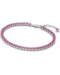 PANDORA - 16 - Braccialetto da tennis in argento Sterling con - Lyst