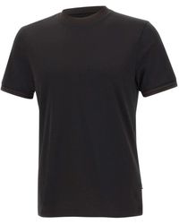 BOSS - Tops ,Zwart ,Katoen H-Tessler T-Shirt - Lyst