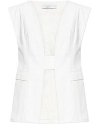 IRO - Jassen ,Wit ,Katoen Bessy Vest - Lyst