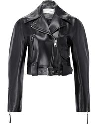 Givenchy - Leren Bikerjack Met Oversized Pasvorm - Lyst