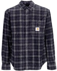 Carhartt - Kariertes samt langarmhemd - Lyst