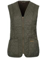 Barbour - Gewatteerde Olijf Fleece Liner Vest - Lyst
