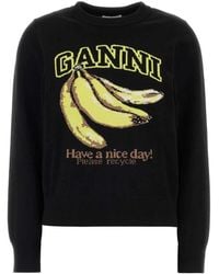 Ganni - Round-Neck Knitwear - Lyst