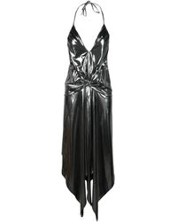 Alexandre Vauthier - Kleedjes ,Grijs ,Polyester Abito Lungo - Lyst