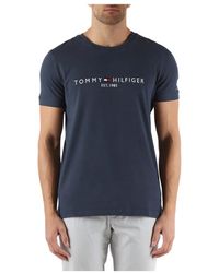 Tommy Hilfiger - Slim fit baumwoll logo t-shirt - Lyst