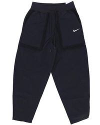 Nike - Fitness ,Zwart ,Polyester Hoge Taille Broek Zwart/Wit - Lyst