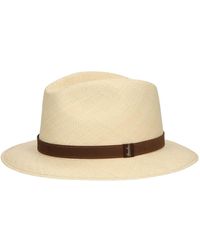 Borsalino - Handgewebter panama-hut mit mittlerem rand - Lyst