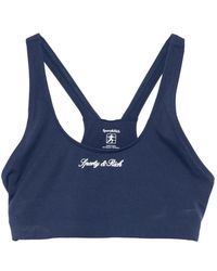 Sporty & Rich - Ondergoed ,Blauw ,Sports Bh - Lyst