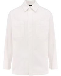 Fendi - Jassen ,Wit ,Katoen Witte Jassen Klassieke Stijl Katoen - Lyst