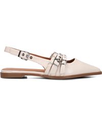 Stefano Lauran - Schoenen ,Wit ,Leer Elegante Witte Slingback Schoenen - Lyst