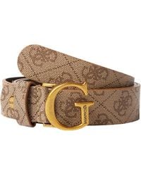 Guess - Stylischer, Verstellbarer Gürtel Mit 4G-Print - Lyst