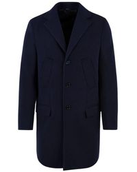 Daniele Alessandrini - Jassen ,Blauw ,Polyester Enkelrij Jas - Lyst