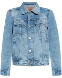 DIESEL - Jassen ,Blauw ,Denim De-Bonny Denim Jas - Lyst