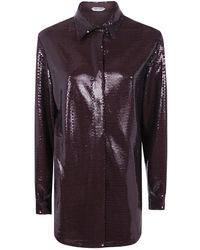 Alberta Ferretti - Overhemden ,Bruin ,Shirts - Lyst