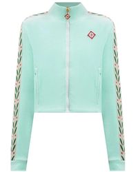 CASABLANCA - Laurel Track Top Sweatshirt - Lyst
