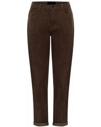Cro - Broeken ,Bruin ,Katoen Bruine Corduroy Broek Klassieke Stijl - Lyst